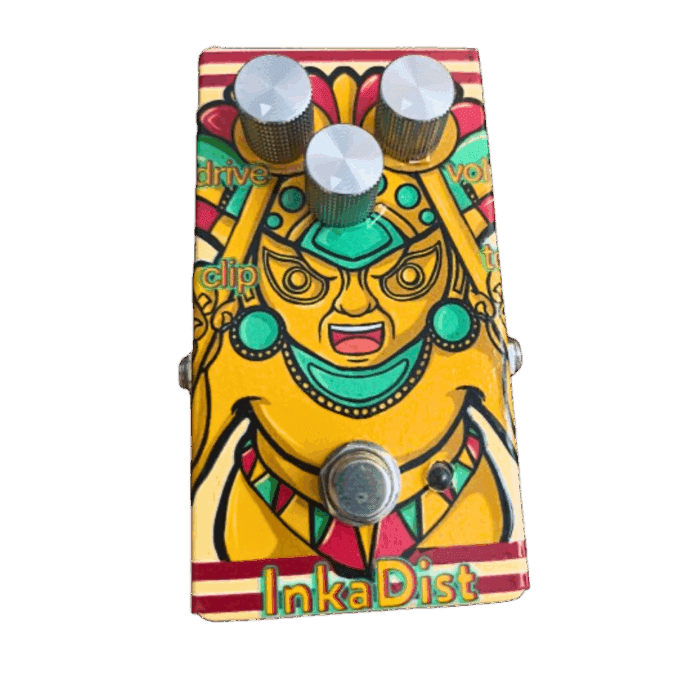musa inkadist distorition pedal guitarra bajo handmade