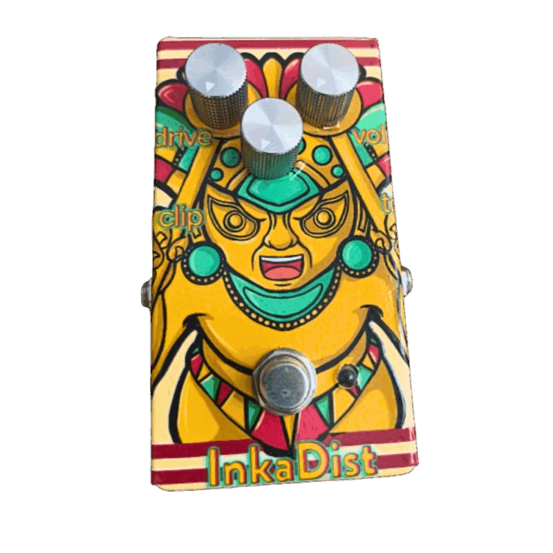 musa inkadist distorition pedal guitarra bajo handmade